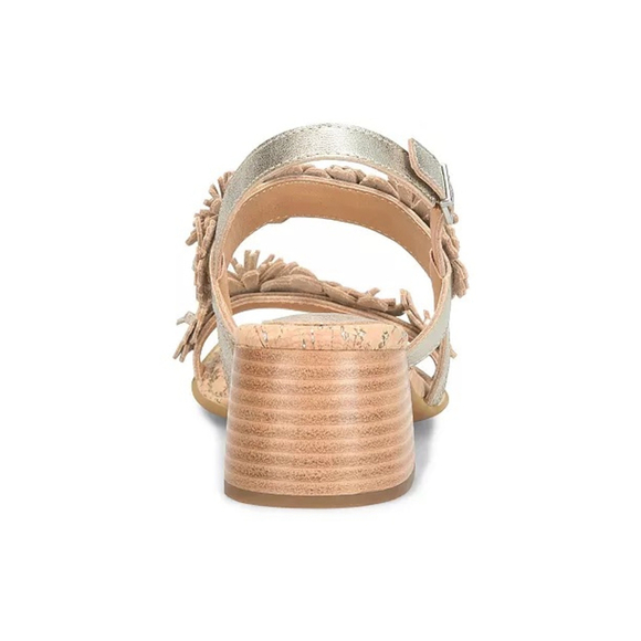 Women's Springs Square Toe Sandals Light Gold Panna Cotta size 8 - Picture 5 of 10